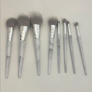 SLMISSGLAM Marble Makeup Brush Set - Gray BRAND NEW